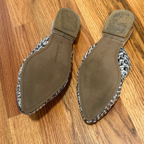 Sam Edelman Silver Textured Mules - Picture 3 of 6